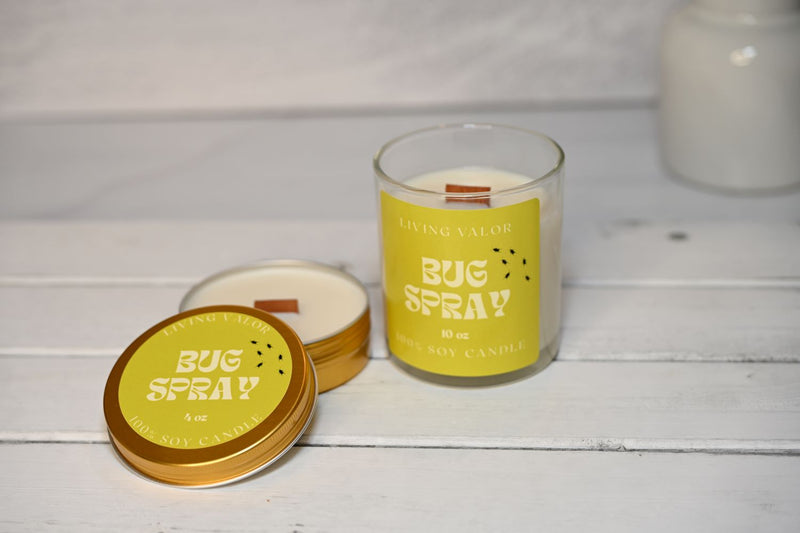 Bug Spray Soy Candle - 4oz Travel Tin