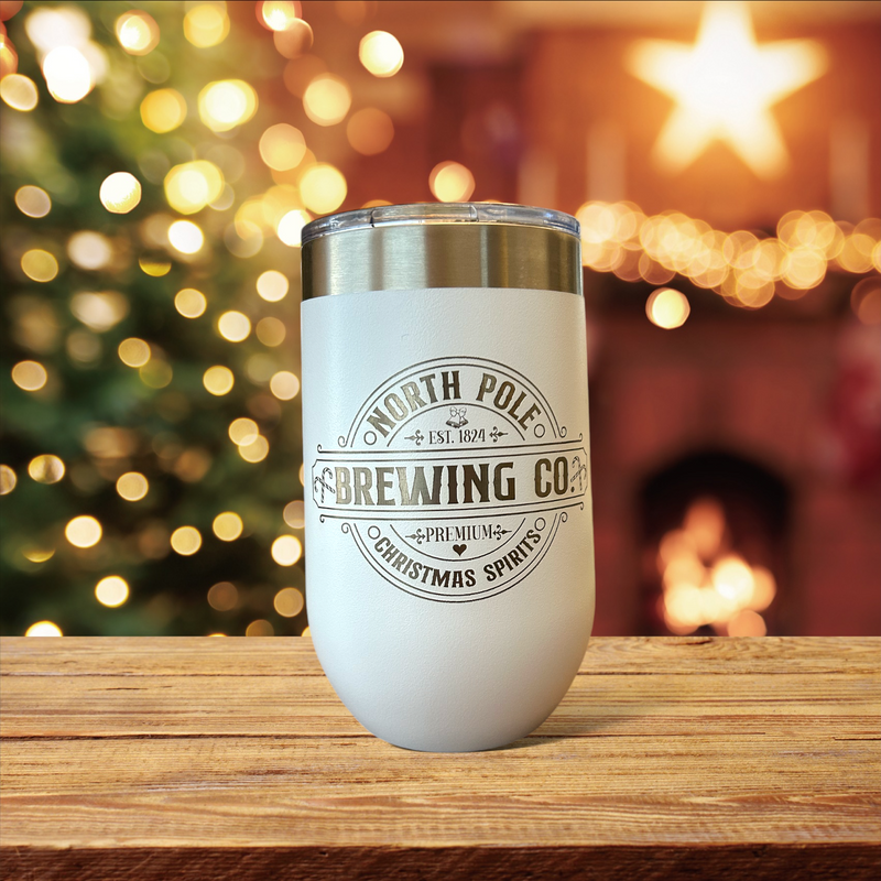 Reindeer North Pole Brewing Co. 16 oz Tumbler