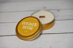 Golden Hour Soy Candle - 4oz Travel Tin