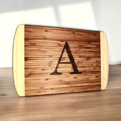 Custom Two-Tone Bamboo Cutting Board