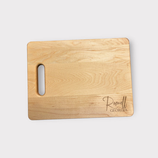 City and State Maple Cutting Board