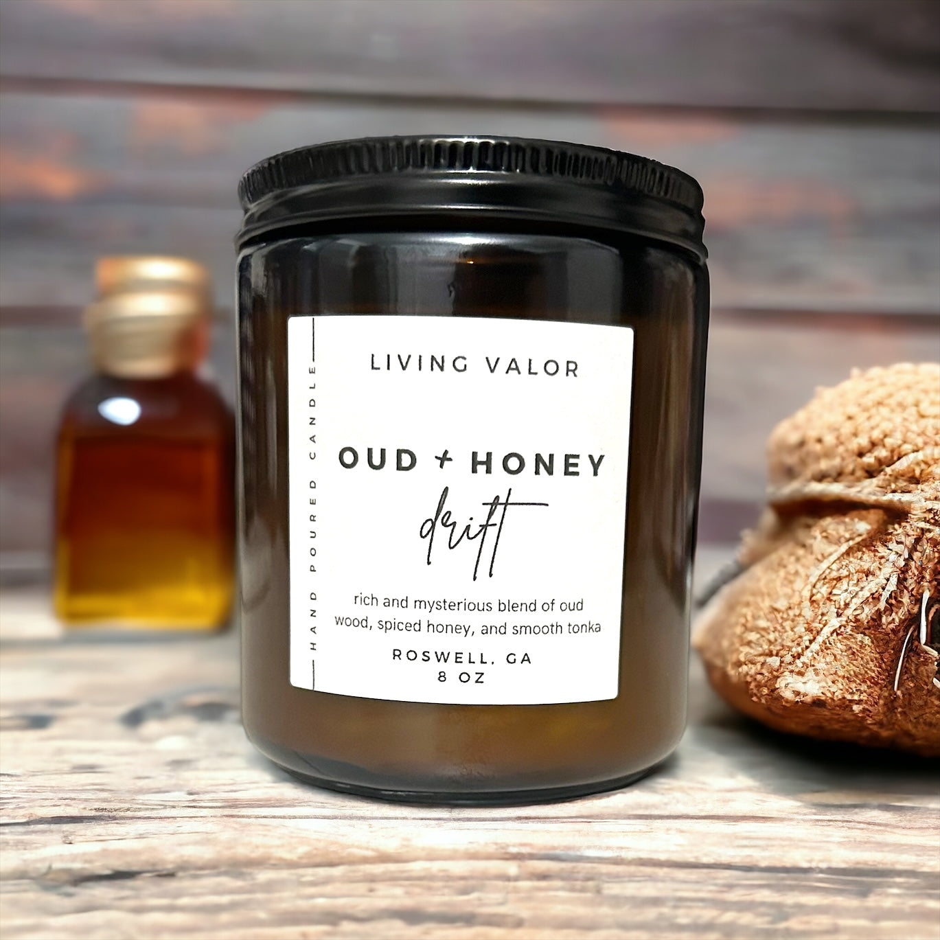 Oud & Honey Drift Soy Candle